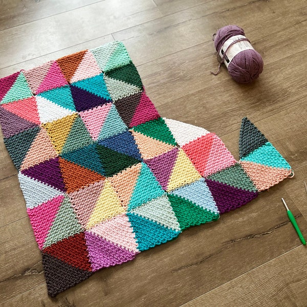 Patron au crochet pour courtepointe patchwork