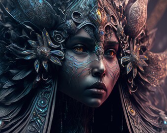 Inca Art 02 Peruvian Goddess Digital Download AI Art Artificial