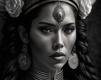 Inca Art 02 Peruvian Goddess Digital Download AI Art Artificial