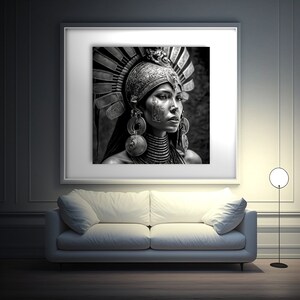 Inca Art #02 - Peruvian Goddess - Digital Download - AI Art