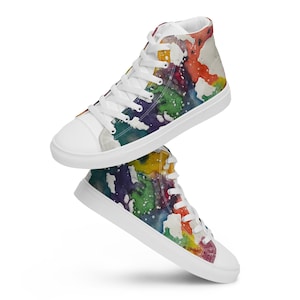 Rainbow SNART - Men’s high top canvas shoes