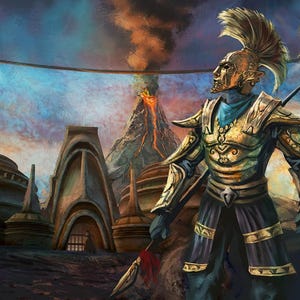 Impresión artística firmada de edición limitada de The Elder Scrolls Morrowind Ordinator