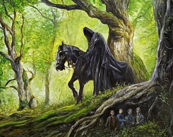 Lord of the Rings Nazgul Searching for Hobbits Signed Print
