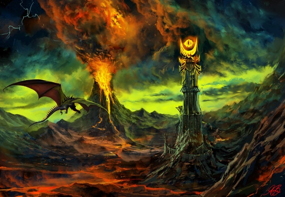 Mordor Signore Degli Anelli Arte Del Signore Degli Anelli Mordor