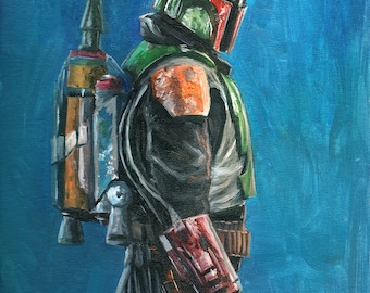 Boba Fett limited edition signed print