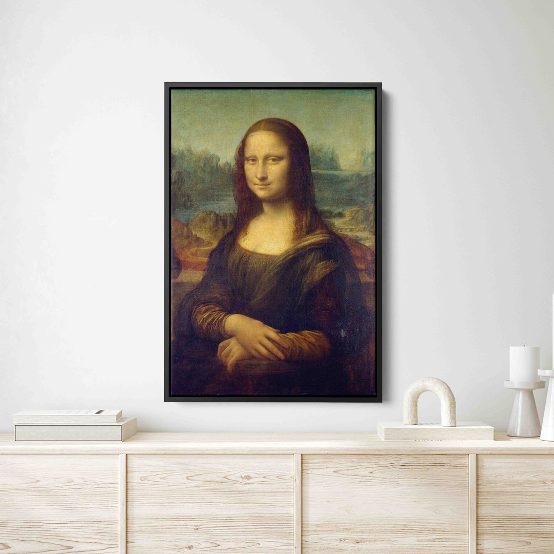 Tekst Poetycki Inspirowany Obrazem Leonarda Da Vinci Mona Lisa Famous Woman Leonarda Da Vinci Mona Lisa Canvas Trendy Wall - Etsy
