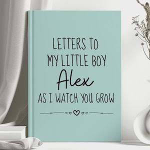 Diario personalizado para padres, regalo para baby shower, regalo para mamá primeriza, cartas para mi pequeño, libro de recuerdos para niños, cuaderno, padres primerizos