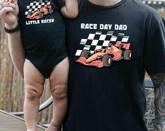 Camisetas a juego para el Día del Padre, regalos para niños, regalo para el Día del Padre de mi hija, papá y yo, regalo para papá, amante de la F1