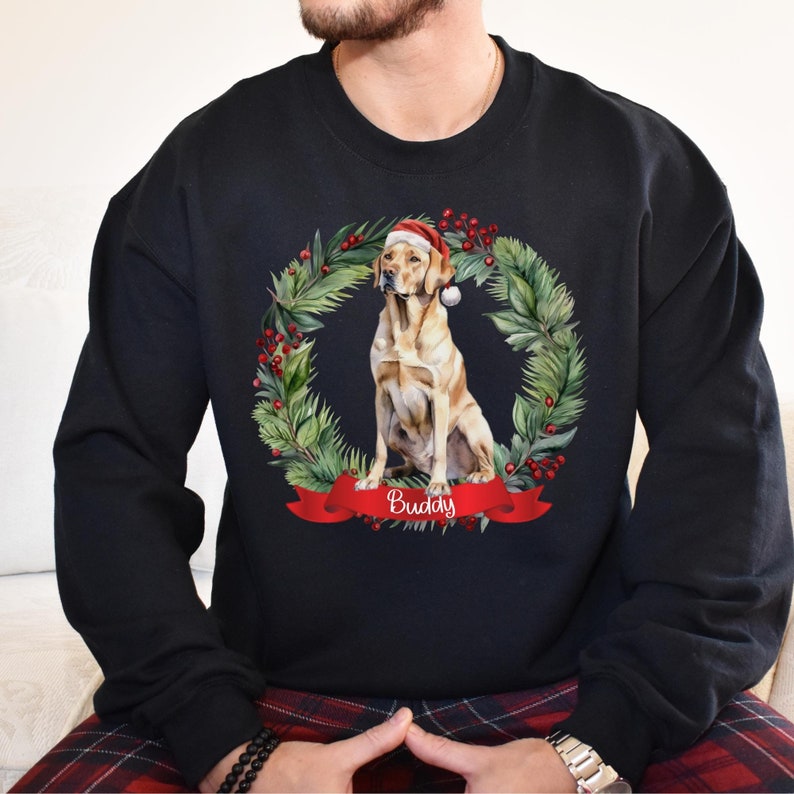 Labrador Retriever Christmas Sweater, Xmas Jumper, Gift for Dog Lover
