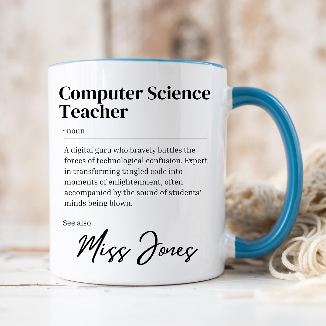Personalized Computer Science Teacher Appreciation Gift, Custom Names ...