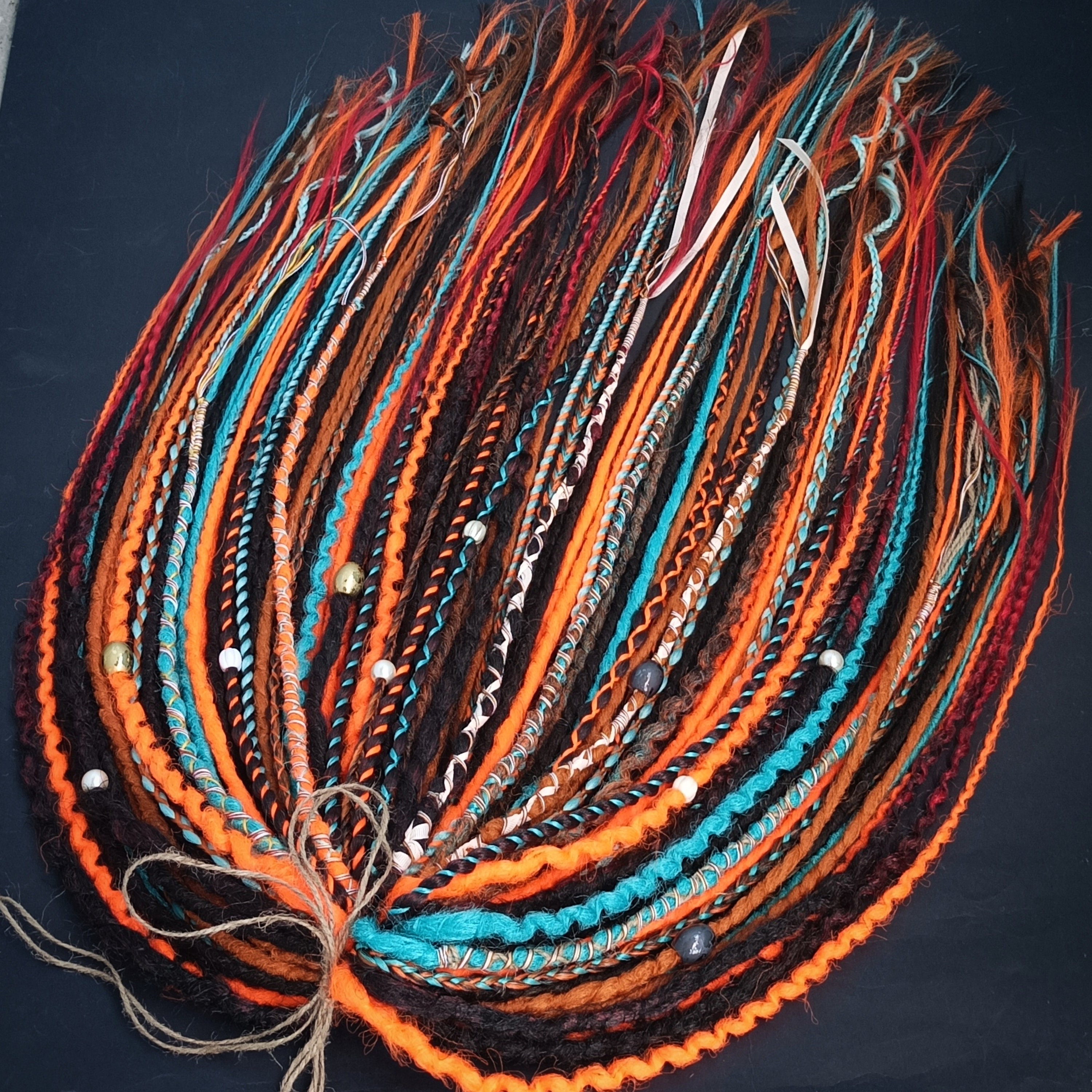 Ginger Rave Ginger Brown Ombre Dreadlocks – Halloween SE/DE Crochet Hair Extensions ...