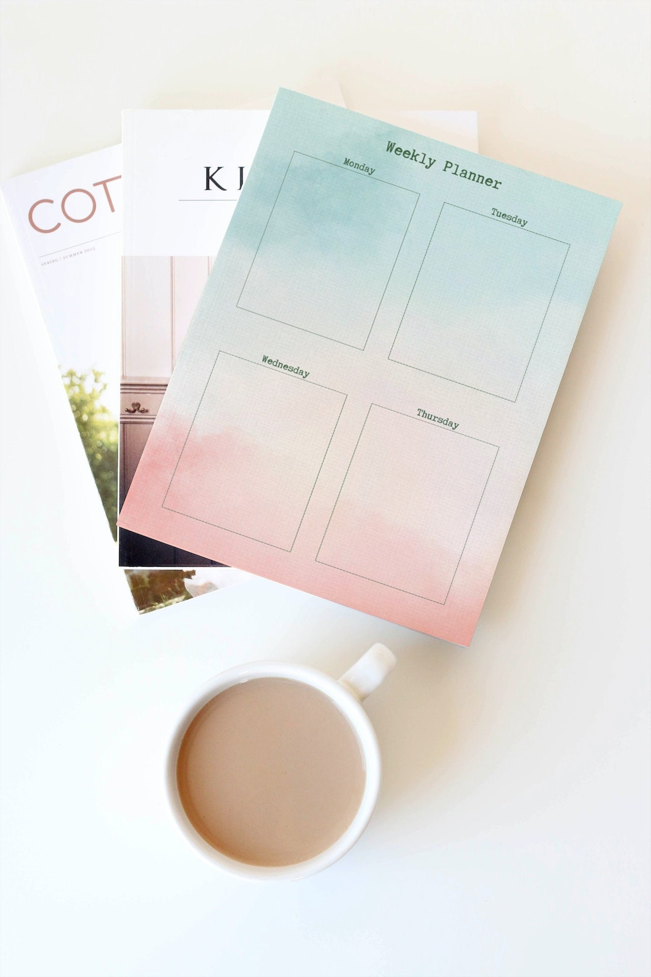 Printable Weekly Planner To-do-list Typewriter Font Style - Etsy