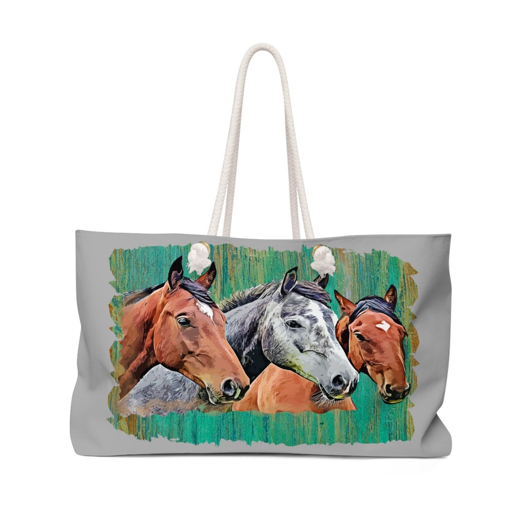 Horse, Equestrian Weekender Bag, Tote, Luggage, Book, Tack Bag, Gift