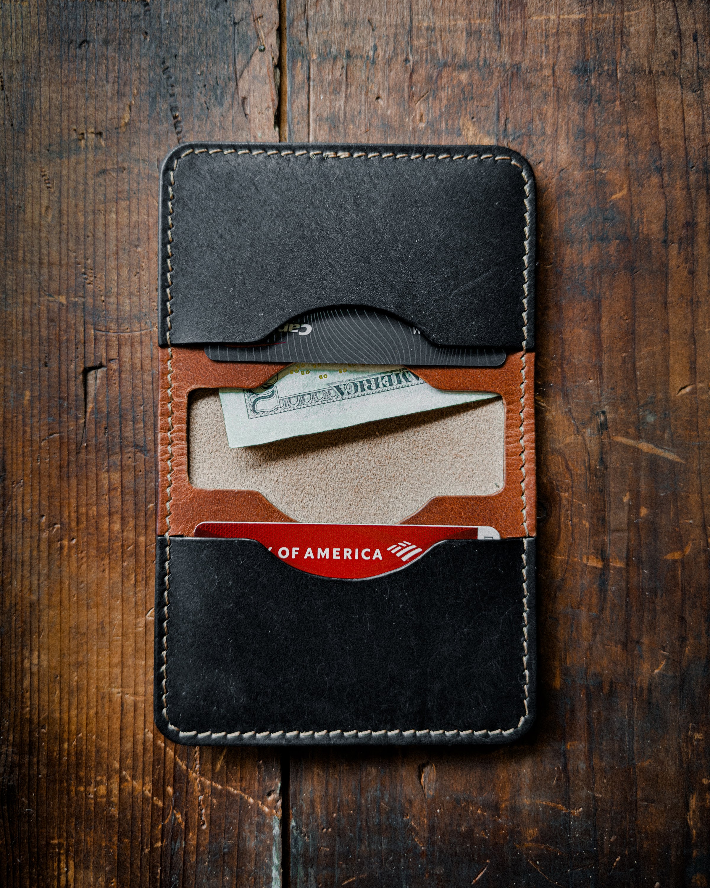 The Temple, Leather Bifold Wallet - Etsy