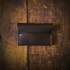 The Montezuma, Minimalist Leather Flap Wallet