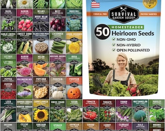 Homestead Garden Collection – 50 Essential Seeds for Self-Reliant Living