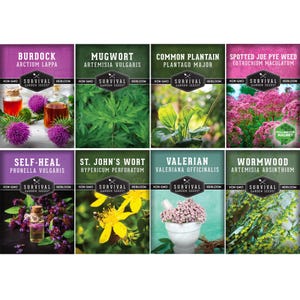 8 packets of medicinal herb seeds