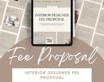 Interior Design Fee Proposal Template - Etsy