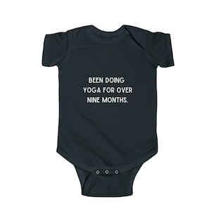 Yoga Baby Bodysuit, Childs pose, Baby shower gift, funny baby yoga, namaste baby, cool baby clothes, new baby gift