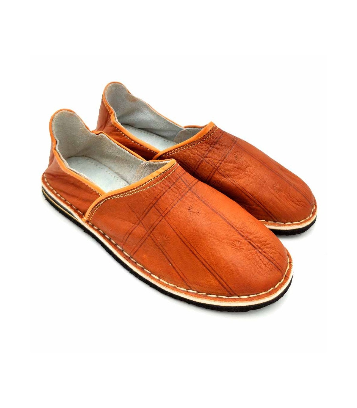 Babouches marocaines en cuir 100 % par Barok - Ofendji