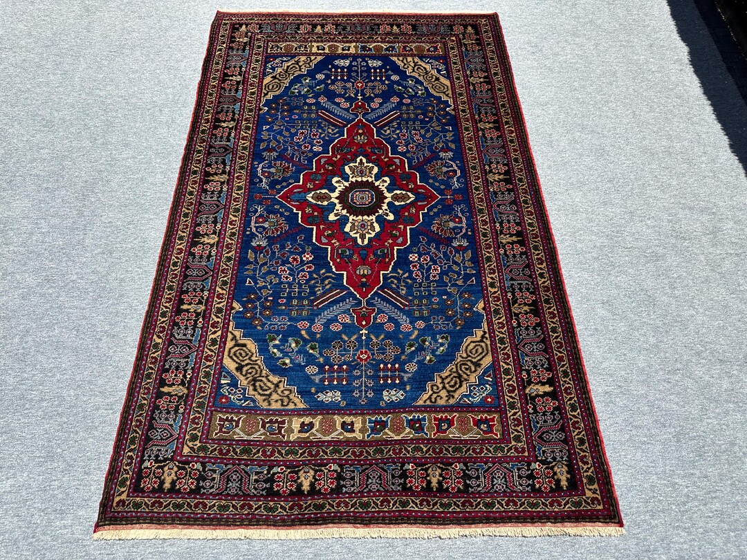 19th Century Carpet, Vintage Large Rug, Antique Rug Living Room, 67x114 ...