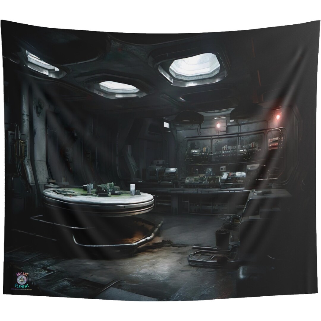 Science Station Lab Backdrop Tapestry| Game Room Backdrop | Fantasy ...