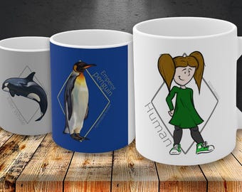 Tazza con nome scientifico della fauna selvatica: regalo per gli amanti della natura