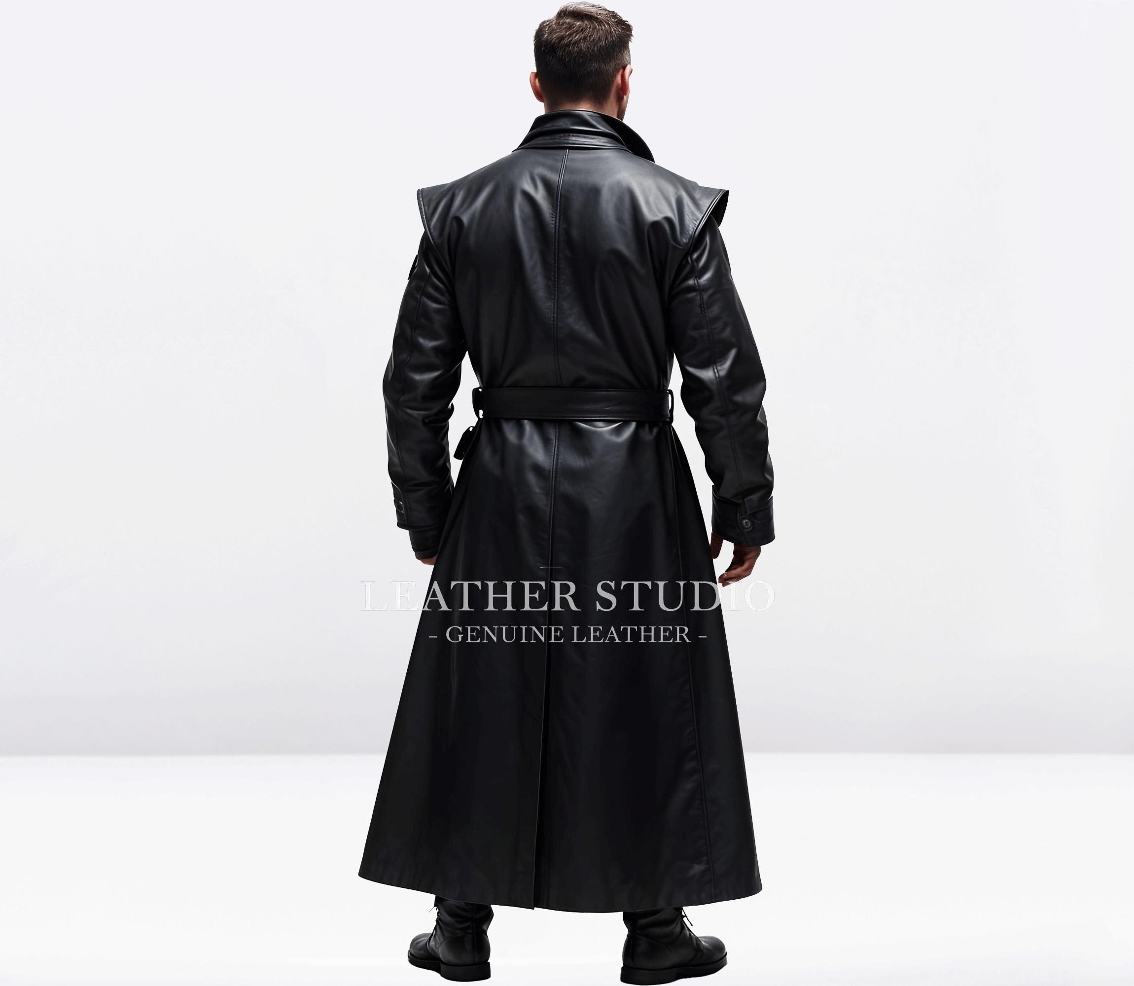 ジャケット・アウター RYKIEL HOMME - REAL LEATHER LONG COAT Leather coat Rykiel Homme Black size 42 FR in Leather - 39707634