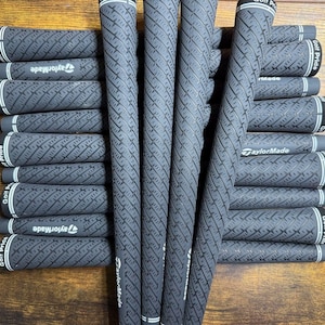 13pcs TaylorMade Z-Grip Midsize Golf Club Grips 60R - Grey/Black