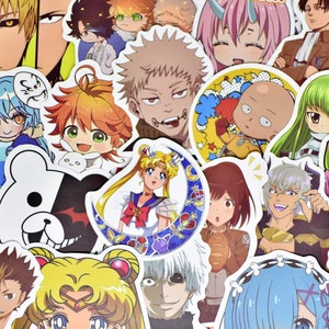 100 Video Game Anime Cartoon Vinyl Stickers Pack Waterproof for Hydro Flask, Laptop, Skateboard, Suitcase, Bicycle, Snowboard, Notebook