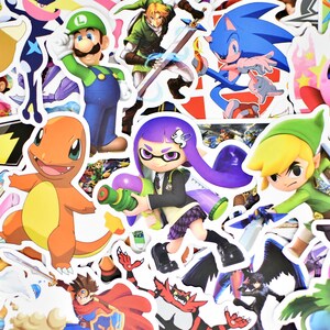 300 Mystery Random Hypebeast Video Game Anime Vinyl Stickers pack Waterproof for Hydro Flask, Laptop, Skateboard, Bicycle, Snowboard