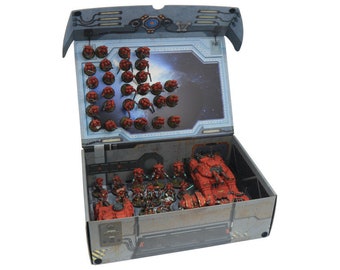 Strike Force Box with additional metal plate attached to the inside lid (Sci-fi)