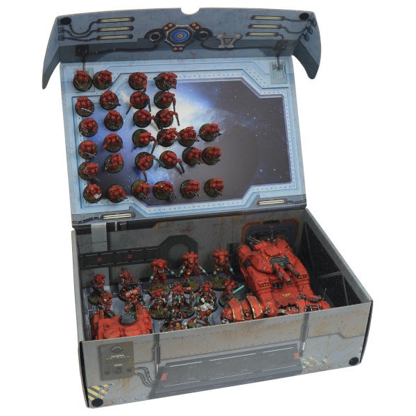 Strike Force Box mit zusätzlichem Metallplättchen am Innendeckel (Sci-Fi)