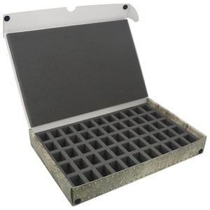 Full-size standard box for 55 small miniatures on 25mm bases