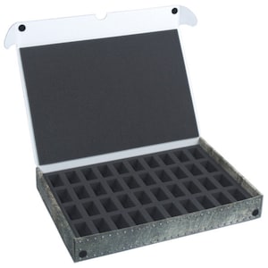 Full-size standard box for 40 miniatures on 25mm bases