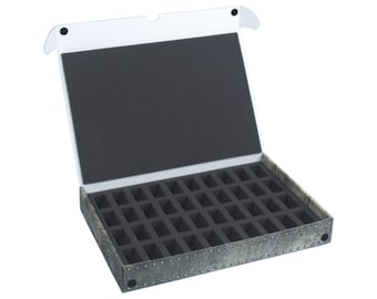 Caja estándar de tamaño completo para 40 miniaturas en bases de 25 mm