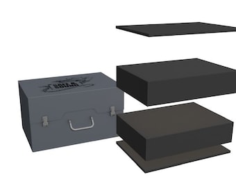 Army Pack with 200mm deep raster foam tray for large miniatures