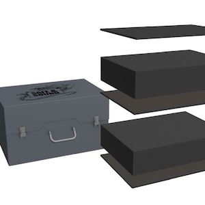 Army Pack with two layes of 100mm deep raster foam trays