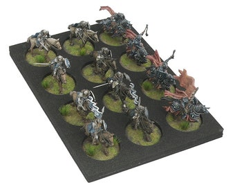 Tray for cavalry miniatures