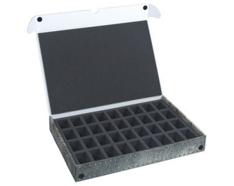 Full-size standard box for 36 miniatures on 32mm bases