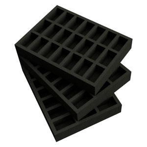 Set of 3 traditional foam trays for 63 trooper minis