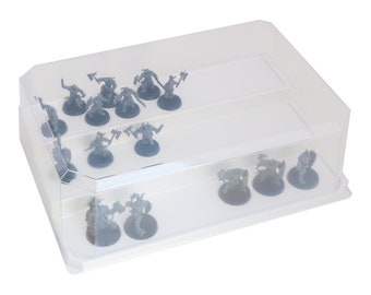 Vitrina para maquetas en pintura.