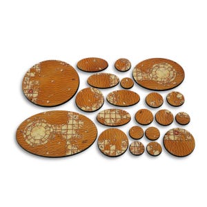 Whispers of Sand – Ready-to-Use Scenic Bases for Miniatures (All Sizes) · Instabases (No Painting Required)