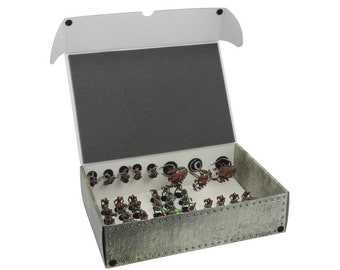 Full-size XL Box for magnetically-based miniatures + metal plate on the inne back side of the box