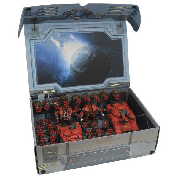 Strike Force Box mit zusätzlichem Metallplättchen an der inneren Rückseite (Sci-Fi)