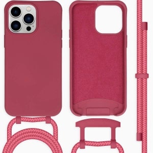 Coques en silicone pour iPhone 13 / 15 Pro Max / Apple iPhone 13 Pro / iPhone 13 Mini / Apple iPhone 11 12 Pro Case / iPhone 14 Phone Case Nr. 1 Dunkelrot