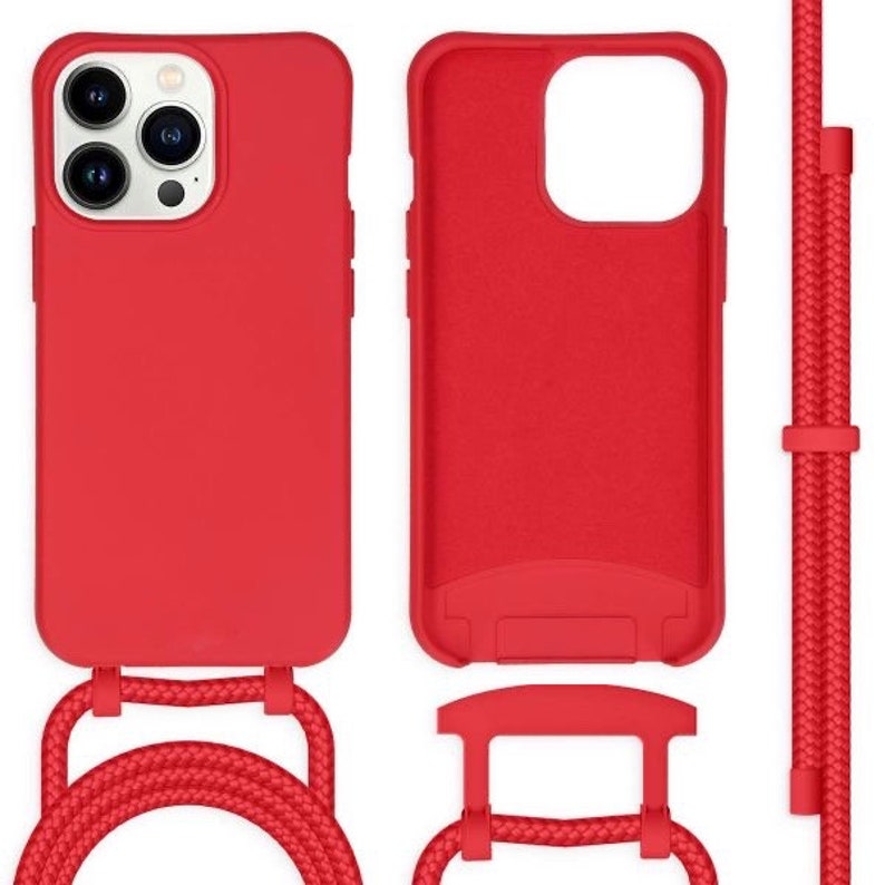 Coques en silicone pour iPhone 13 / 15 Pro Max / Apple iPhone 13 Pro / iPhone 13 Mini / Apple iPhone 11 12 Pro Case / iPhone 14 Phone Case Nr. 2 Rot