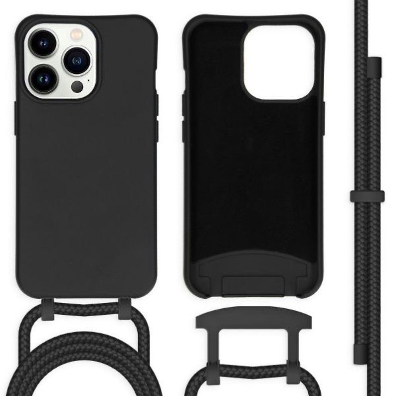 Coques en silicone pour iPhone 13 / 15 Pro Max / Apple iPhone 13 Pro / iPhone 13 Mini / Apple iPhone 11 12 Pro Case / iPhone 14 Phone Case Nr. 8 Schwarz