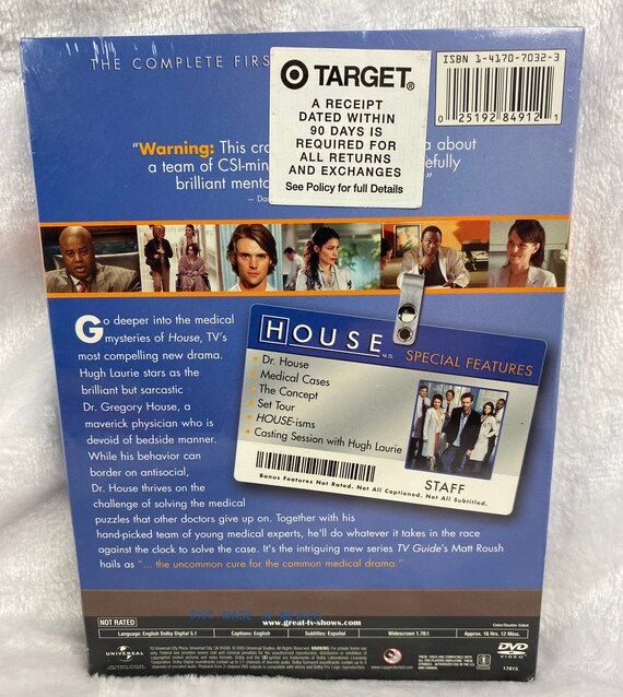 Dr. HOUSE シーズン1 DVD-BOX House MD Season 1 DVD - Factory Sealed - TV Show - Hugh