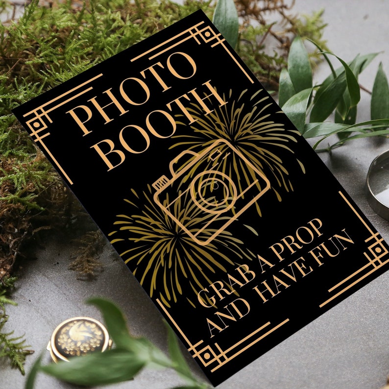 New Years Eve Party Photo Booth Props Printable Download - Etsy